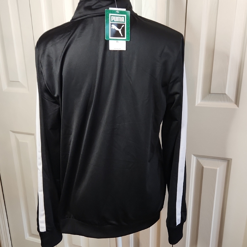 Puma Kids Black and White Bomber Jacket, Size XL, 16 - 20 - Picture 5 of 10